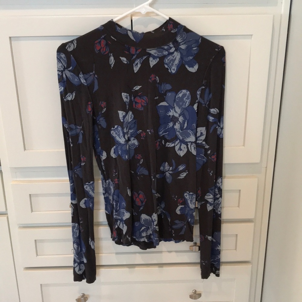 Free people mock neck shirt